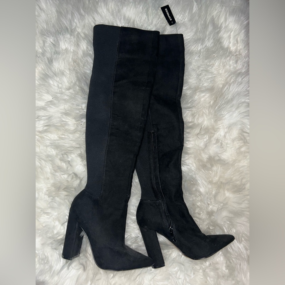 Express thigh high boots